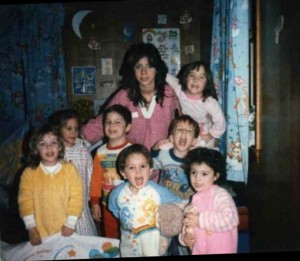 Susan with the First Group of Little Sprouts, 1984