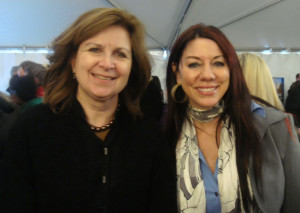 Susan with WGBH VP of Communications Jeanne Hopkins.