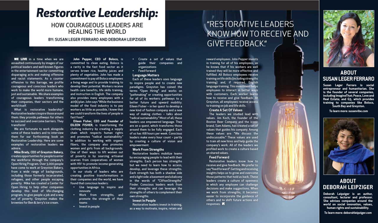 Restorative Leadership: How Courageous Leaders are Healing the World